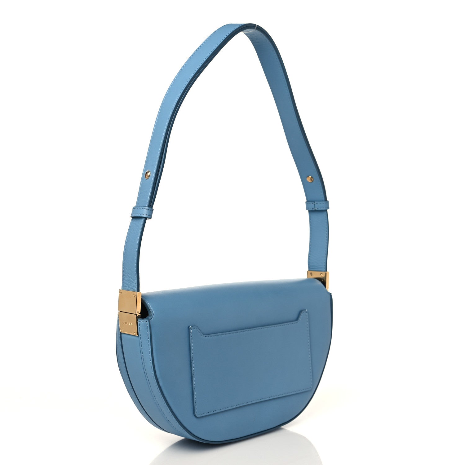 Burberry Calfskin Small Olympia Shoulder Bag Blue 3 of 8