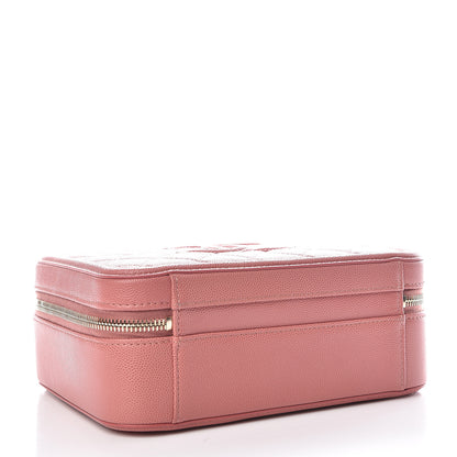 Chanel Caviar Quilted Medium CC Filigree Vanity Case Pink 4 of 10