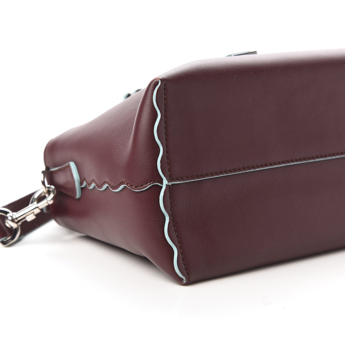 Vitello Dolce Scalloped Studded Medium By The Way Boston Bag Bordeaux