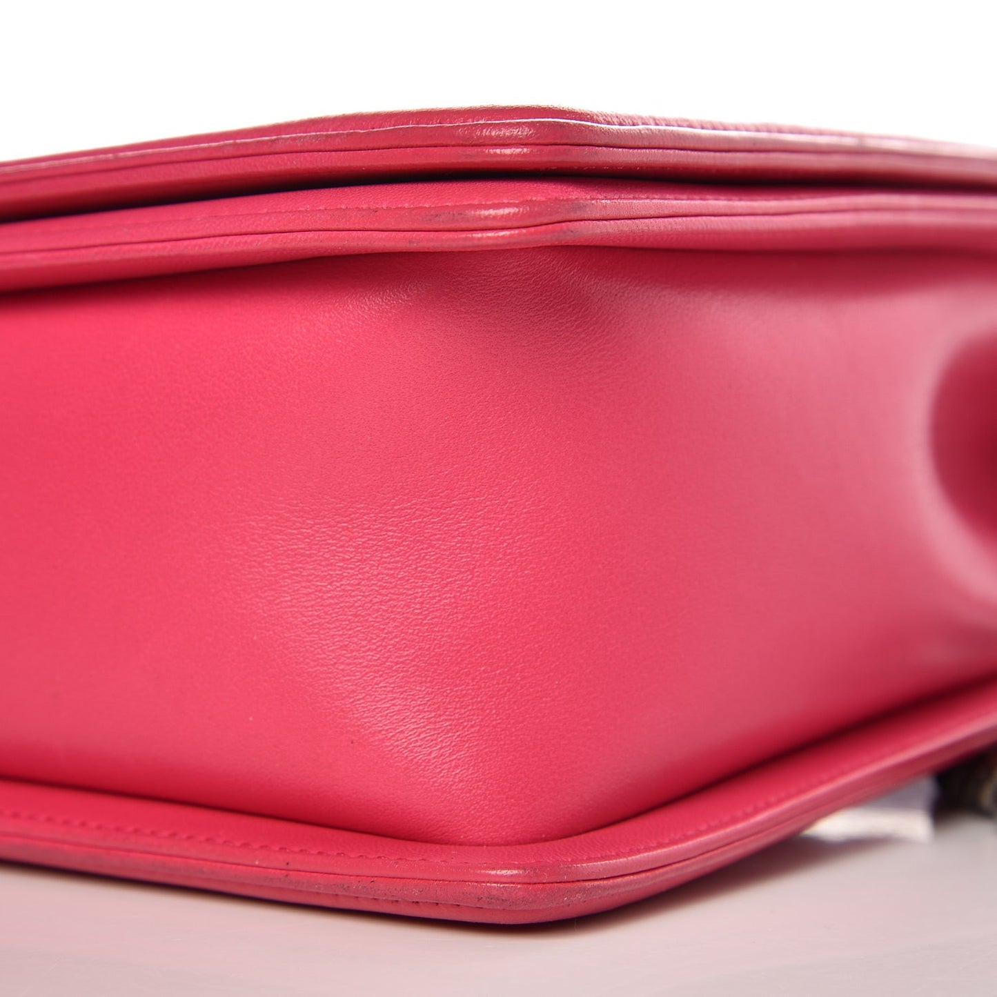 Lambskin Quilted Large Boy Flap Pink