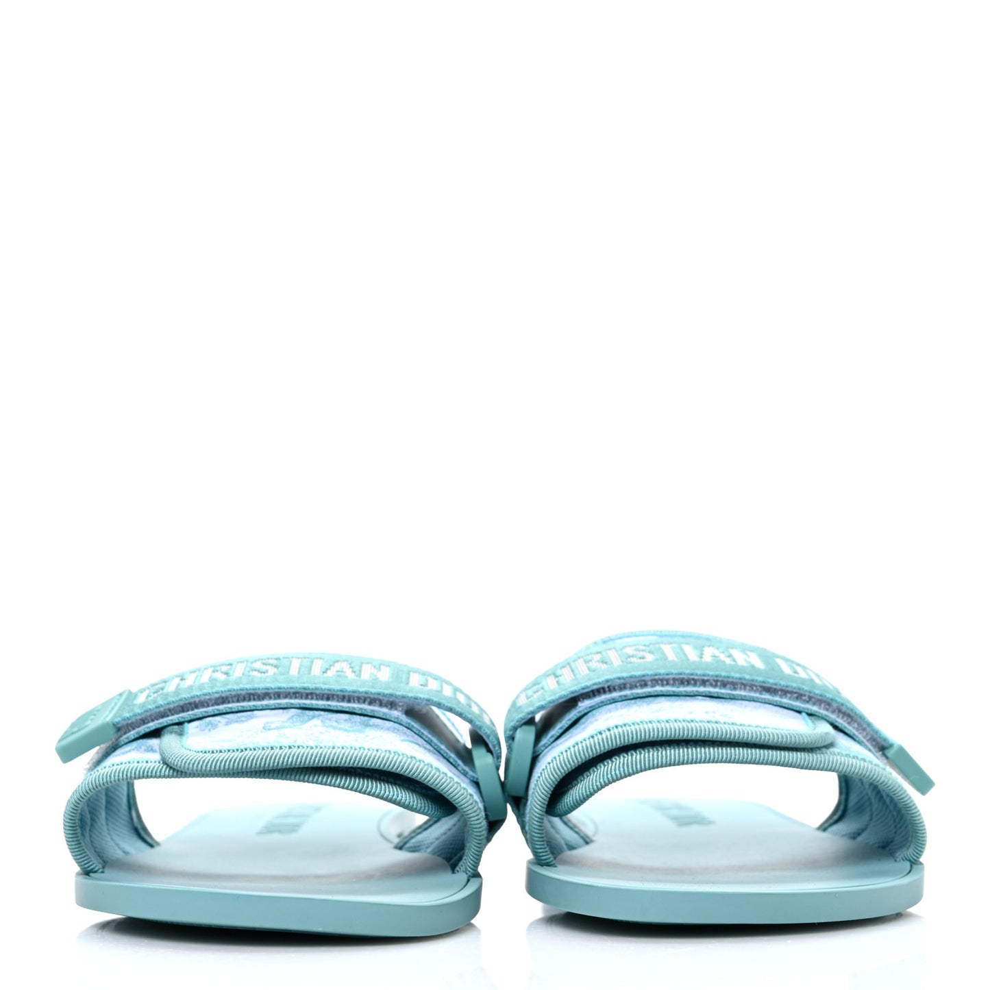 Technical Stretch Fabric Dio(r)evolution Slide Sandals 41 White Sky Blue