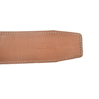 Hermes Box Chamonix 42mm Belt Strap 95 Gold Black 3 of 6
