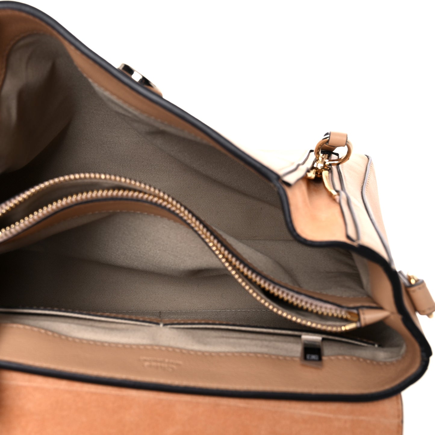 Calfskin Small Faye Day Shoulder Bag Blush Nude