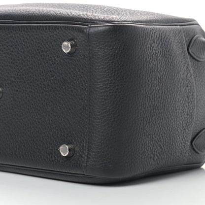 Hermes Taurillon Clemence Lindy 26 Black 9 of 10
