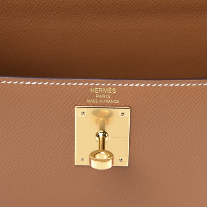 Hermes Epsom Kelly Sellier 28 Gold 9 of 12