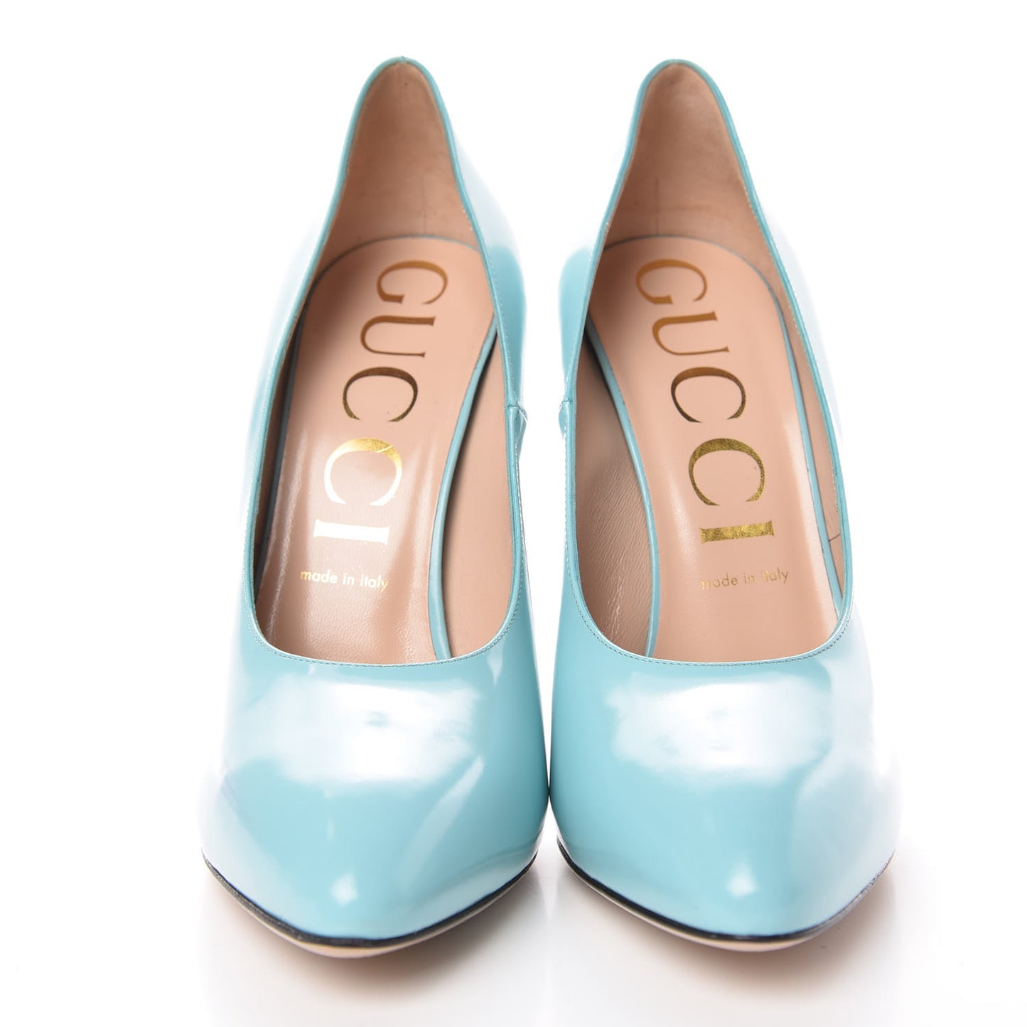 Regent Calfskin Crystal Removable Bow Elaisa Platform High Heel Pumps 40 New Aquamarine