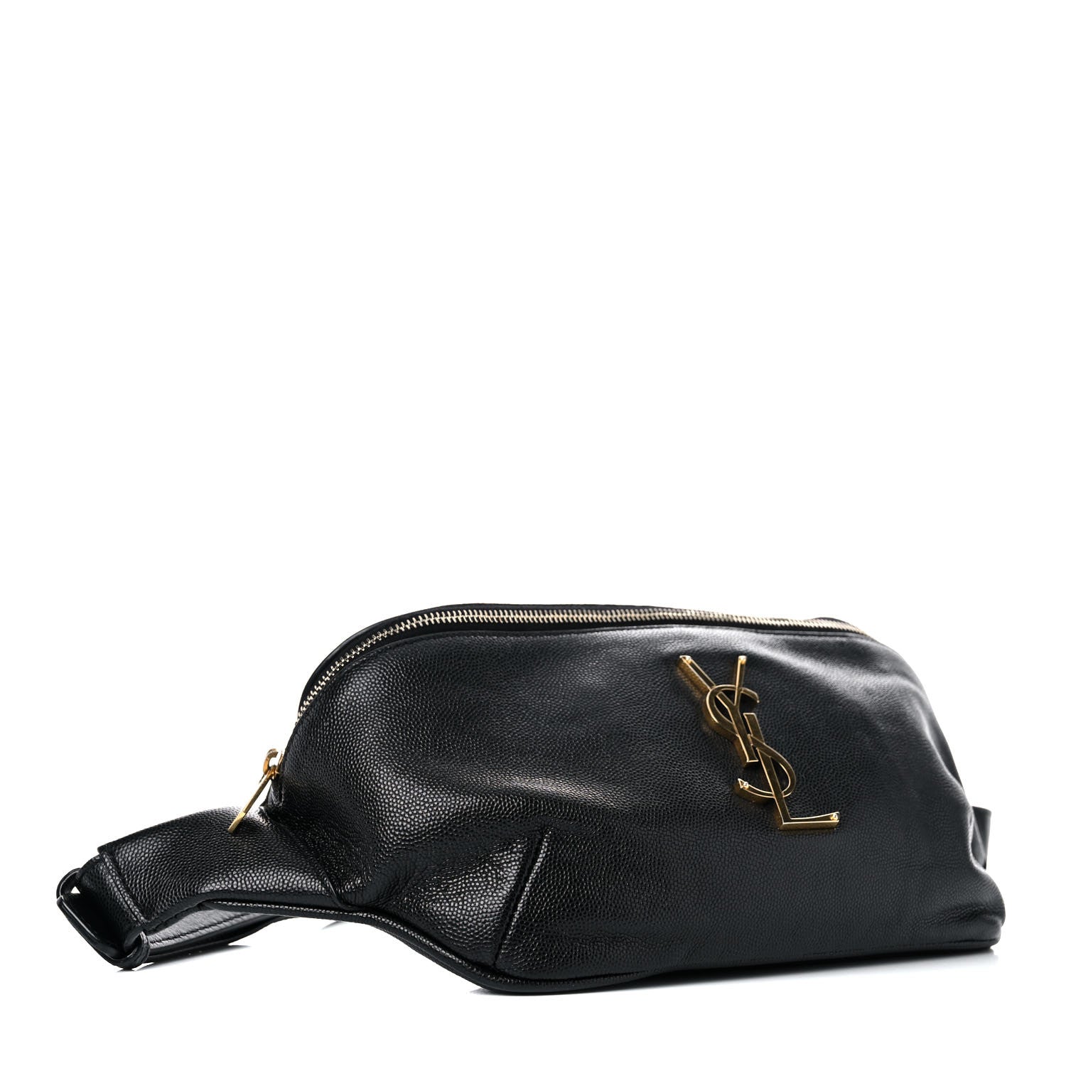 Saint Laurent Grain De Poudre Monogram Belt Bag Black 4 of 13