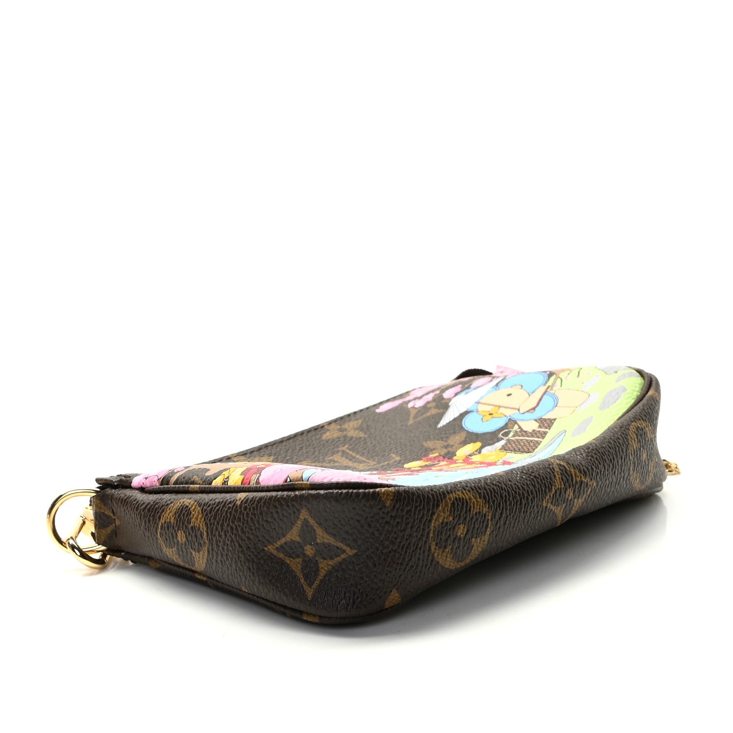 Louis Vuitton Monogram 2021 Christmas Animation Japanese Garden Mini Pochette Accessories Wisteria Pink 6 of 10
