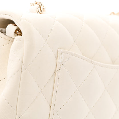 Chanel Lambskin Quilted Mini Rectangular Flap White 11 of 13