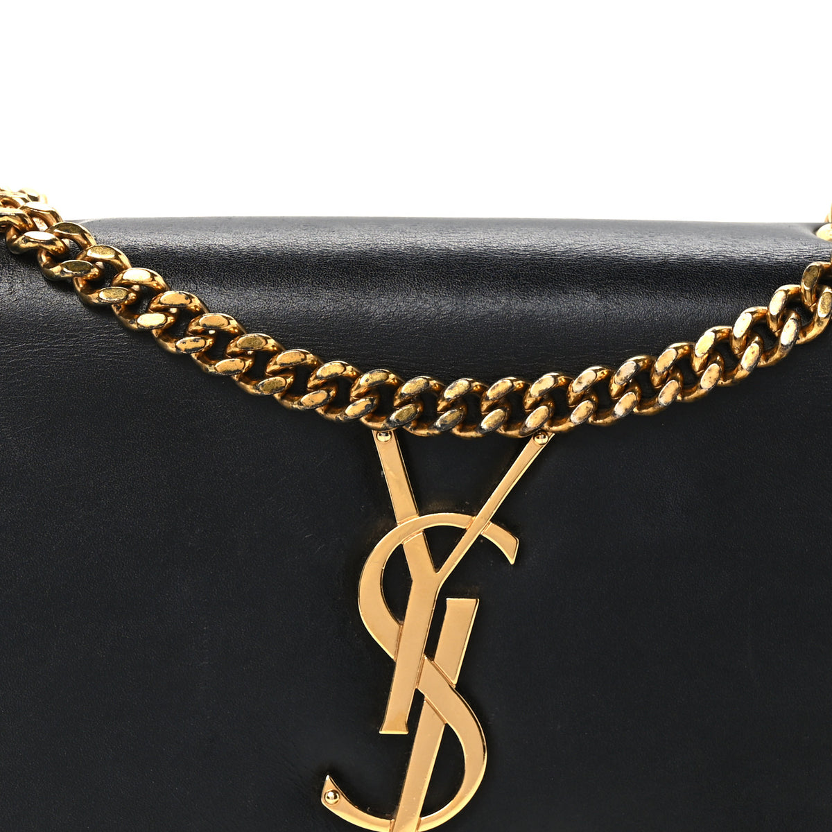 Saint Laurent Calfskin Small Classic Monogram Kate Tassel Satchel Black 9 of 11