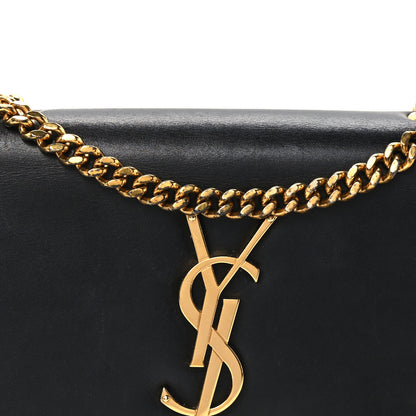 Saint Laurent Calfskin Small Classic Monogram Kate Tassel Satchel Black 9 of 11
