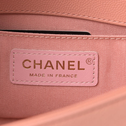 Chanel Caviar Quilted Small Boy Flap Powder Pink 6 of 13