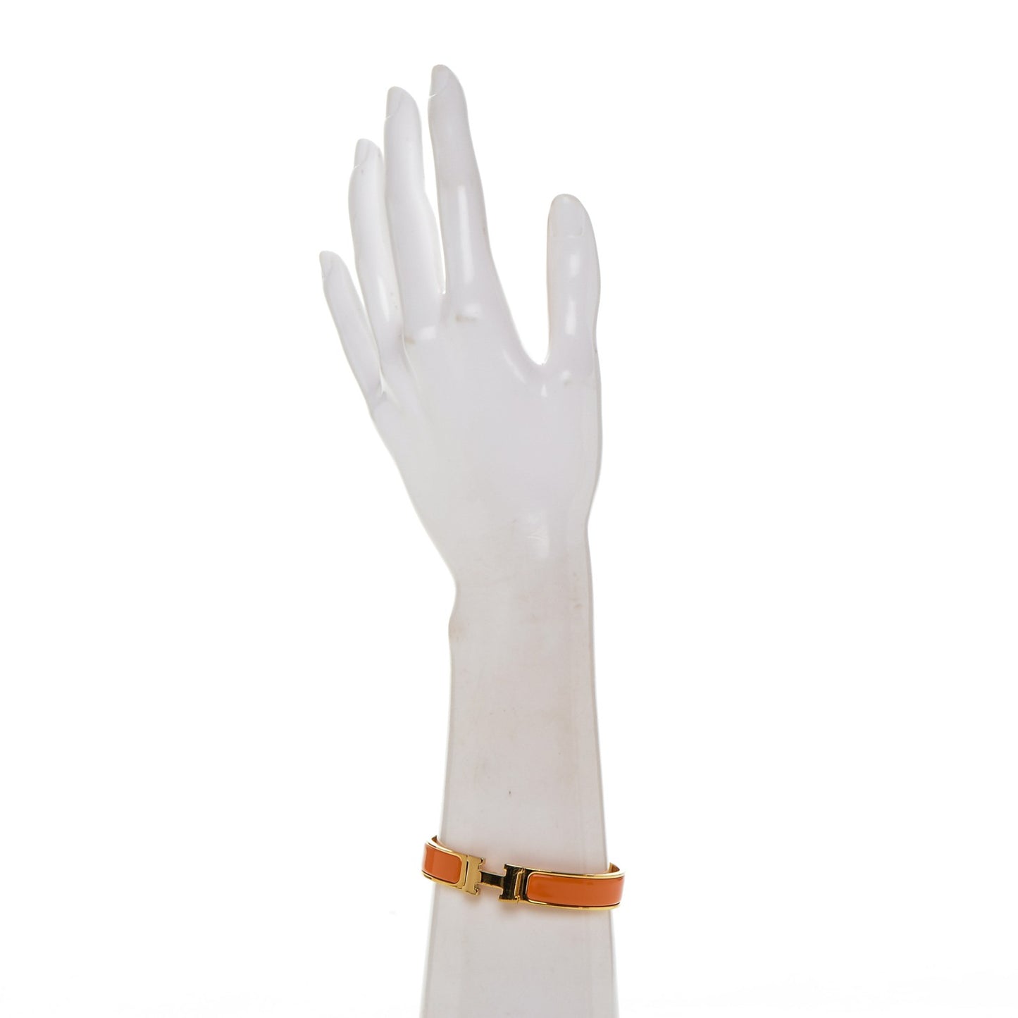 Enamel Narrow Clic Clac H Bracelet PM Orange