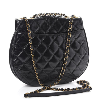 Chanel Glazed Calfskin Quilted Medium Bubble CC Flap Black 4 of 10