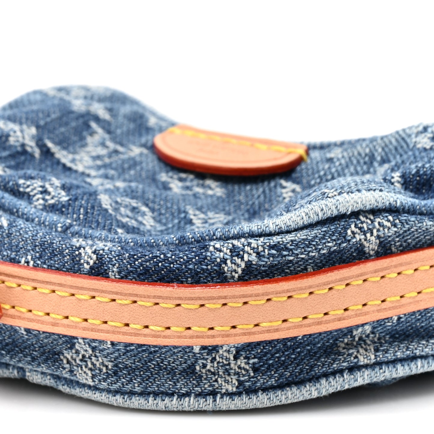 Monogram Denim Croissant Pochette Blue Blue