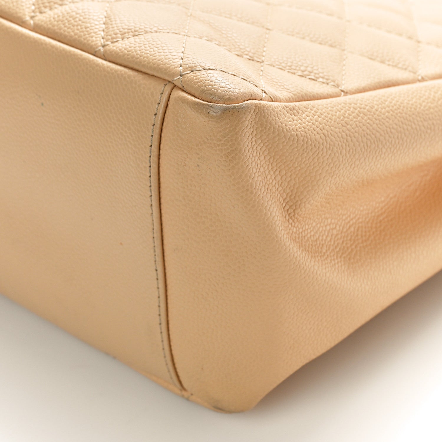 Chanel Caviar Quilted Grand Shopping Tote GST Beige 9 of 16