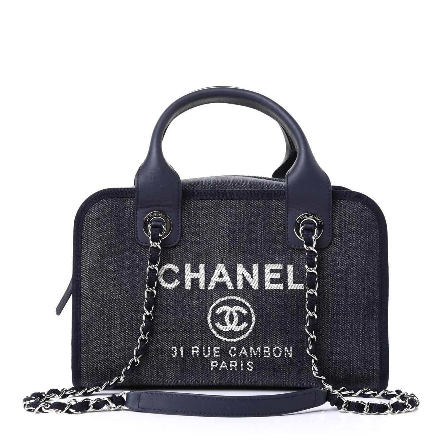 Denim Deauville Bowling Bag Blue