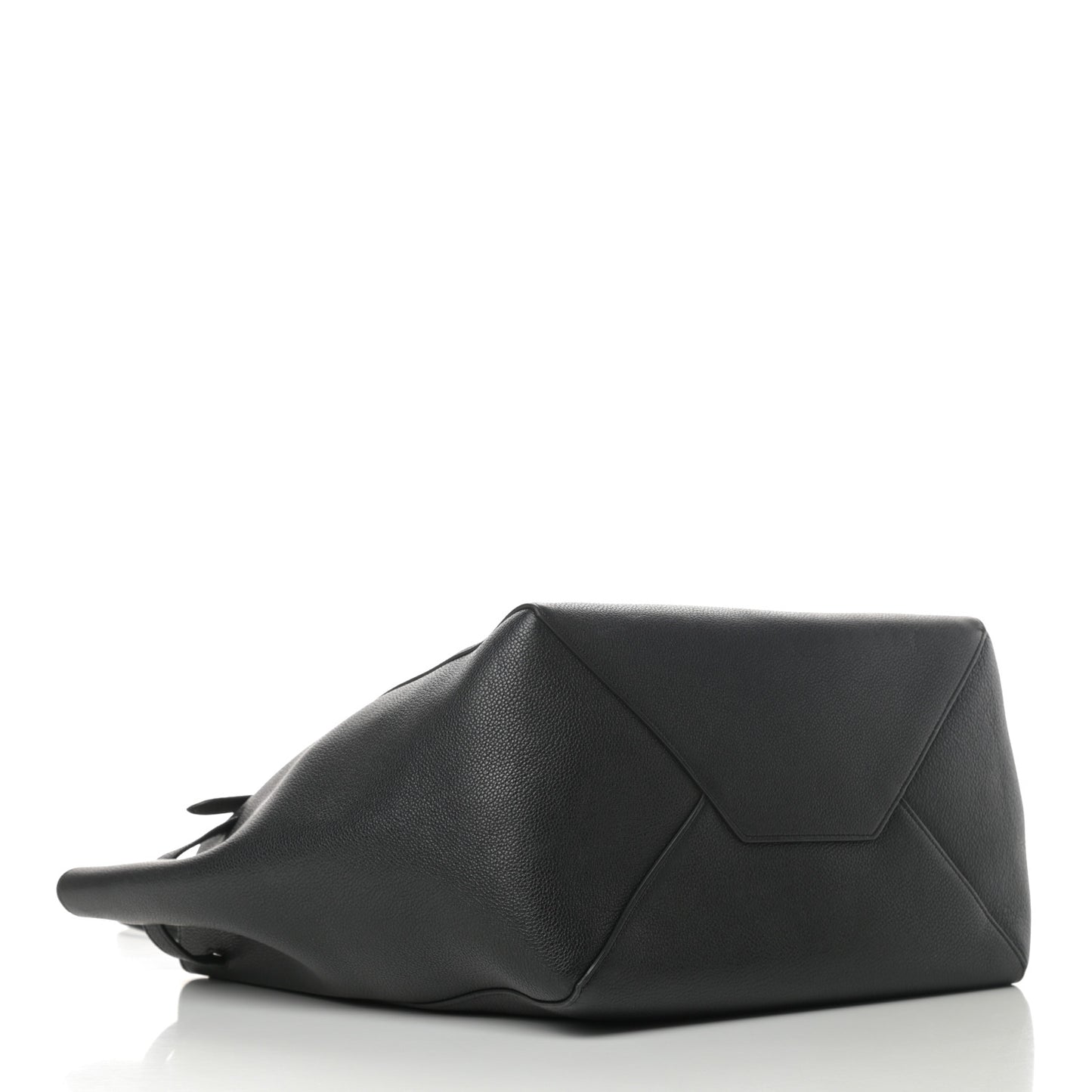Soft Grained Calfskin Small Belt Cabas Phantom Black