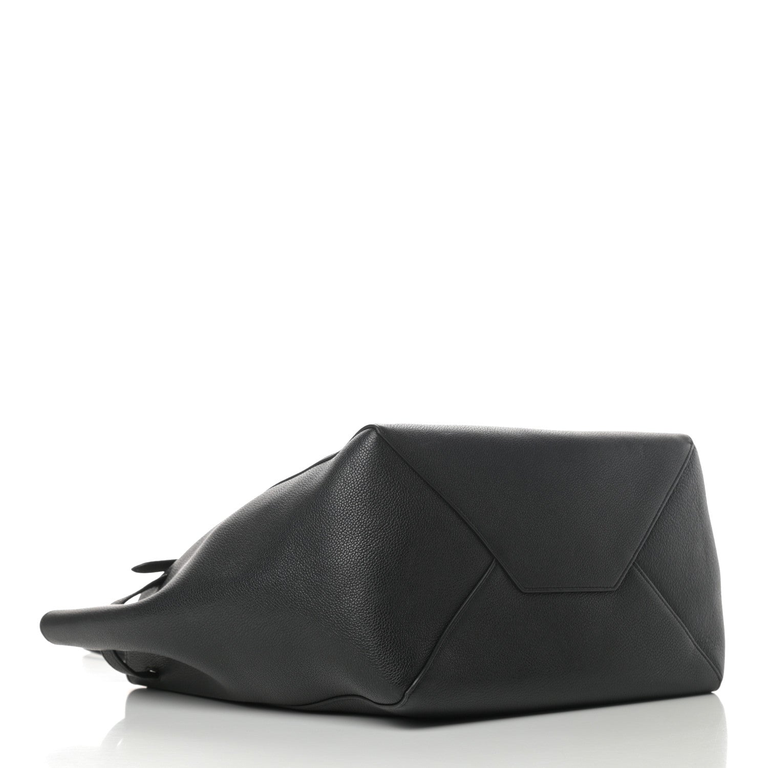 Celine Soft Grained Calfskin Small Belt Cabas Phantom Black 4 of 11