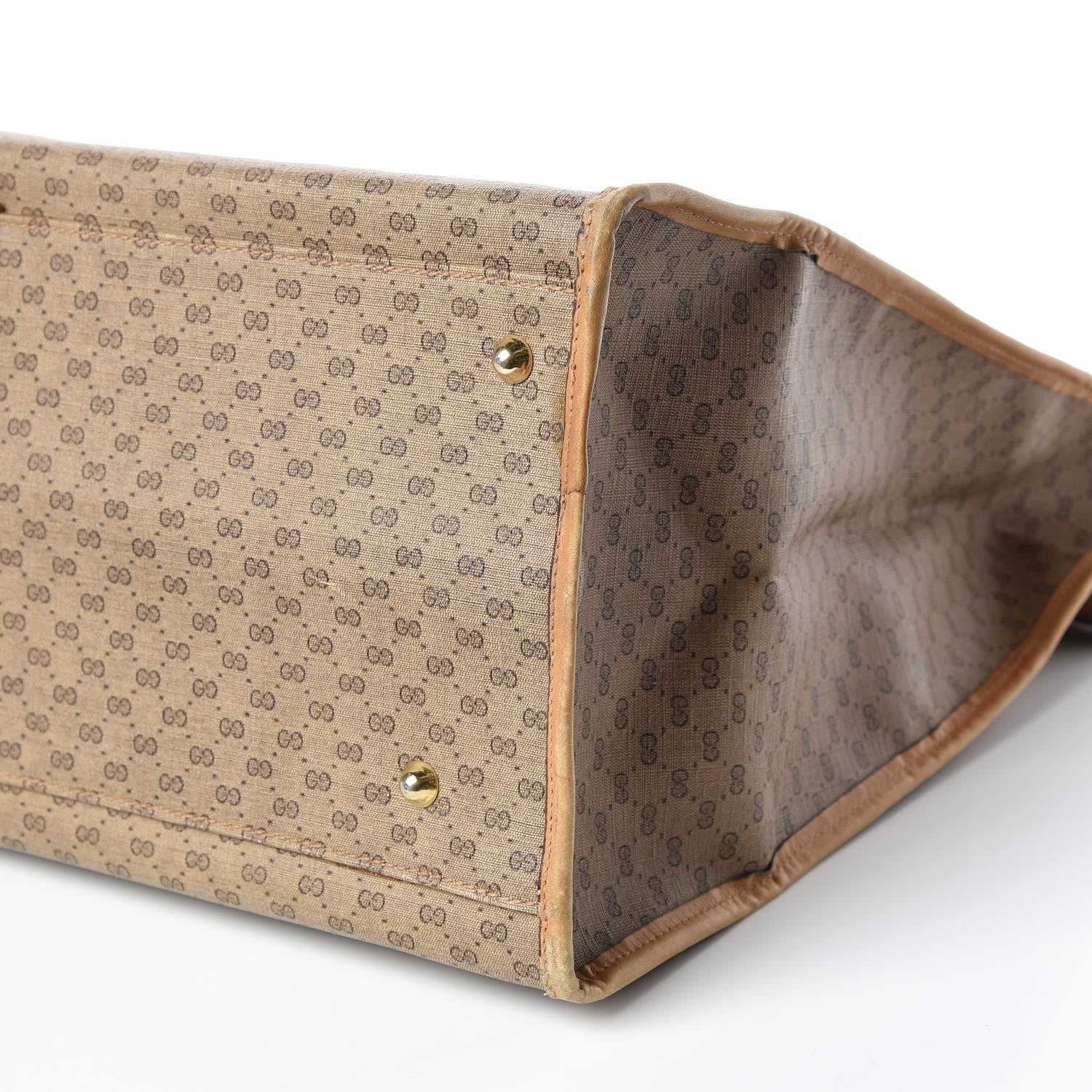 Gucci Coated Canvas Monogram Travel Bag 6 of 22
