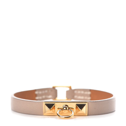 Hermes Tadelakt Micro Rivale Bracelet M Argile 1 of 6