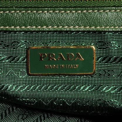 Prada Tessuto Nylon Gaufre Shopping Satchel Green 8 of 8