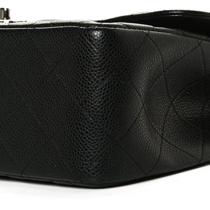 Chanel Caviar Quilted Jumbo Double Flap Black 10 of 13