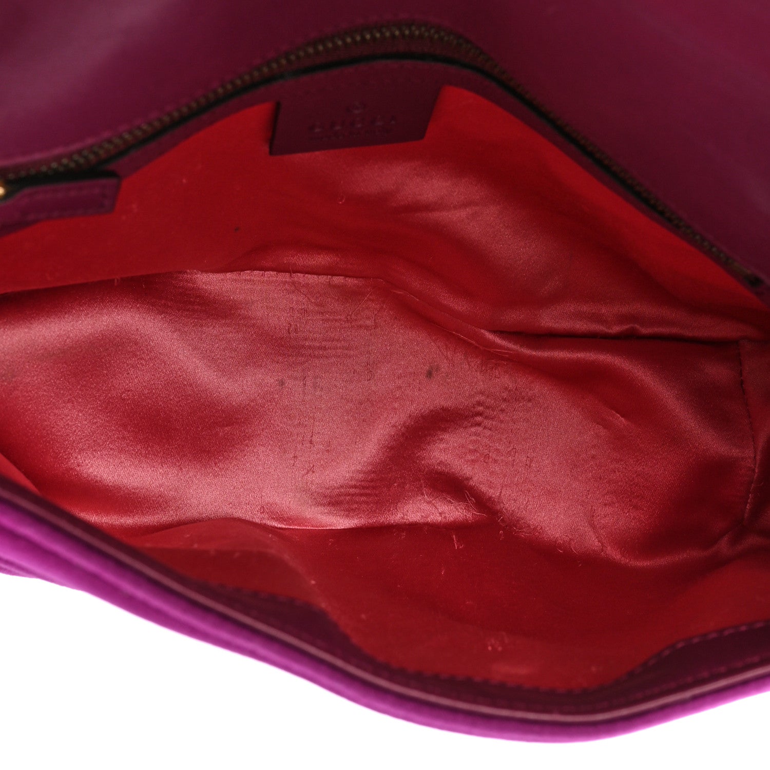 Gucci Velvet Matelasse Small GG Marmont Shoulder Bag Fuchsia Violet Cyclamen 5 of 18