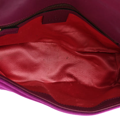 Gucci Velvet Matelasse Small GG Marmont Shoulder Bag Fuchsia Violet Cyclamen 5 of 18