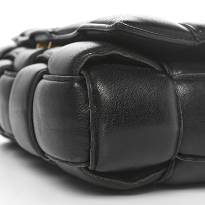 Bottega Veneta Lambskin Maxi Intreccio Padded Chain Cassette Crossbody Bag Black 10 of 11