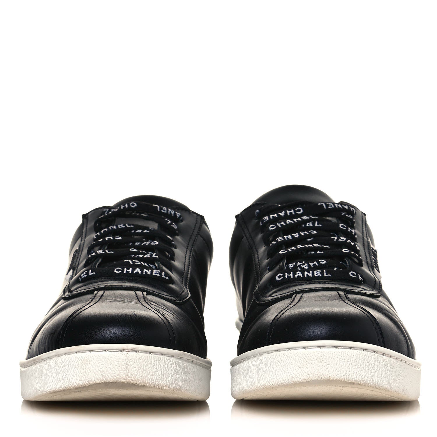 Chanel Calfskin Mens Sneakers 44 Black 2 of 11