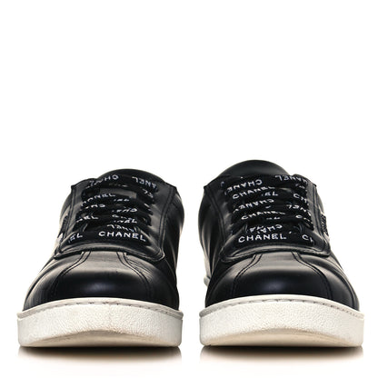 Chanel Calfskin Mens Sneakers 44 Black 2 of 11