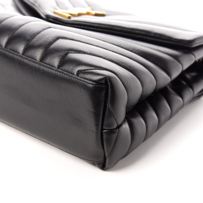Saint Laurent Calfskin Y Quilted Monogram Medium Loulou Chain Satchel Black 9 of 9