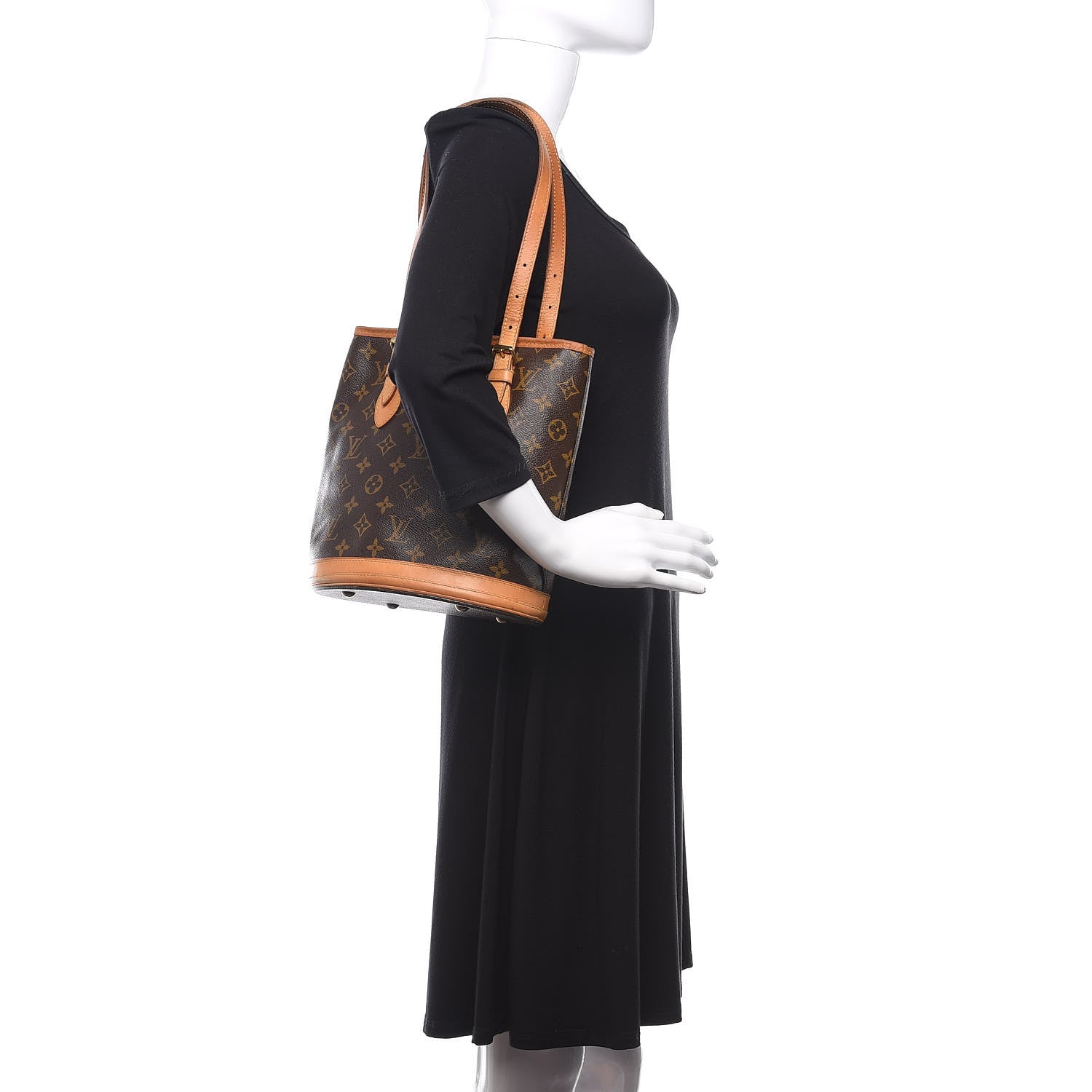 Louis Vuitton Monogram Petit Bucket 23 2 of 13