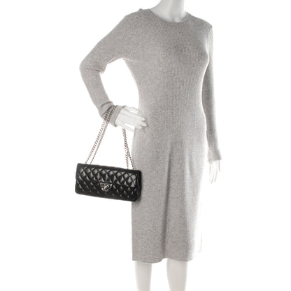 Chanel Lambskin Quilted East West Flap Black 2 of 8