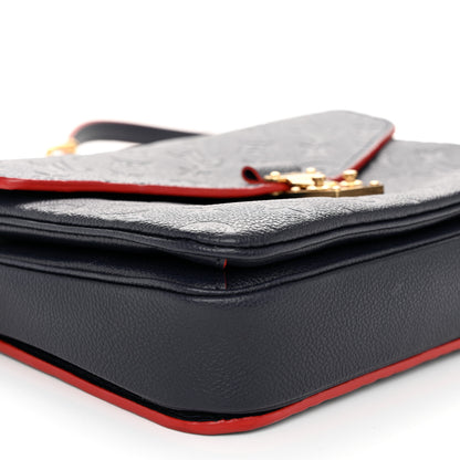 Louis Vuitton Empreinte Pochette Metis Marine Rouge 8 of 10