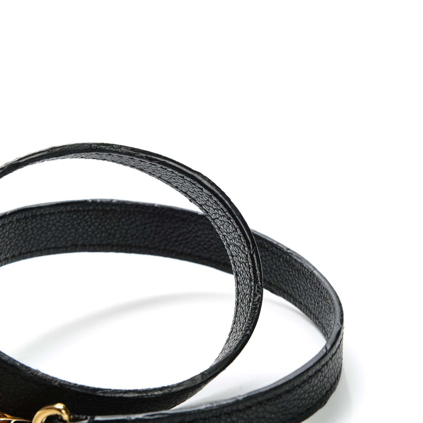 Calfskin Montaigne Shoulder Strap Black