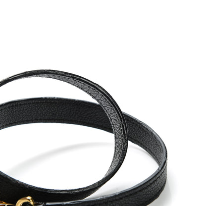 Louis Vuitton Calfskin Montaigne Shoulder Strap Black 3 of 5