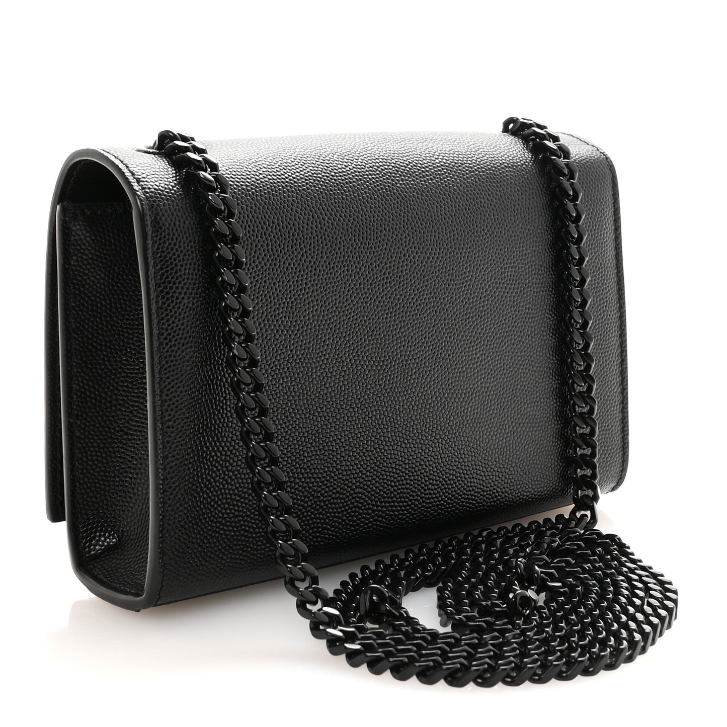 Grain De Poudre Small Monogram Monochrome Kate Satchel Black