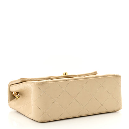 Chanel Lambskin Quilted Mini Square Flap Beige 4 of 15