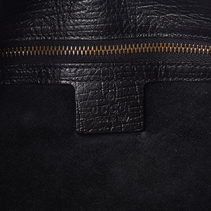 Gucci Calfskin Large Horsebit Chain Hobo Black 6 of 15