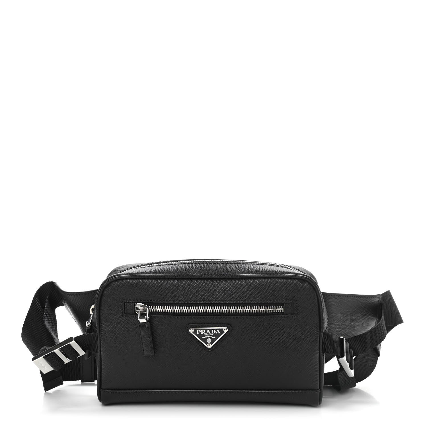 Prada Saffiano Travel Belt Bag Black 1 of 10