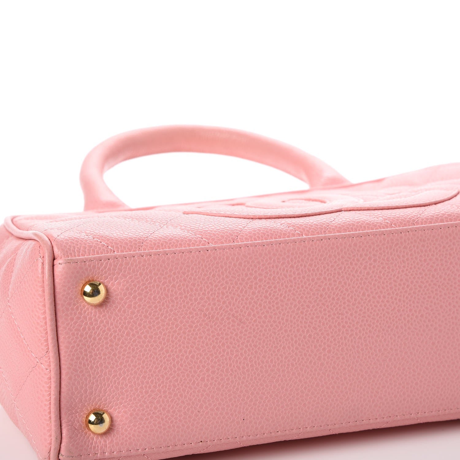 Chanel Caviar Quilted Small Bowler Pink 12 of 15