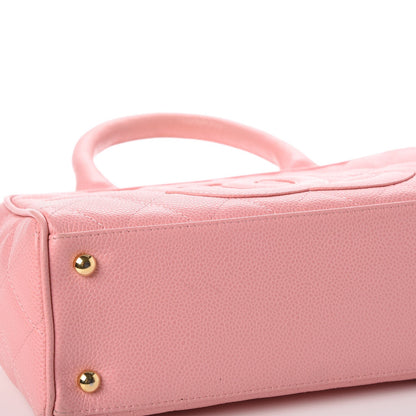 Chanel Caviar Quilted Small Bowler Pink 12 of 15