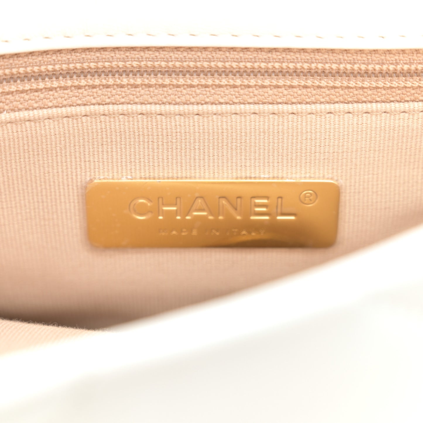 Goatskin Quilted Medium Chanel 19 Flap White