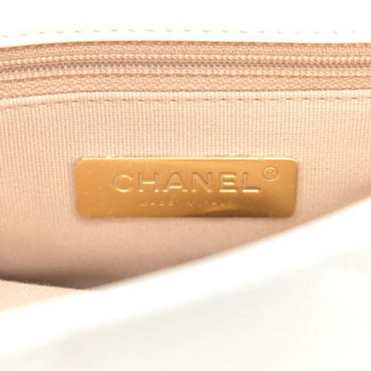 Chanel Goatskin Quilted Medium Chanel 19 Flap White 6 of 12