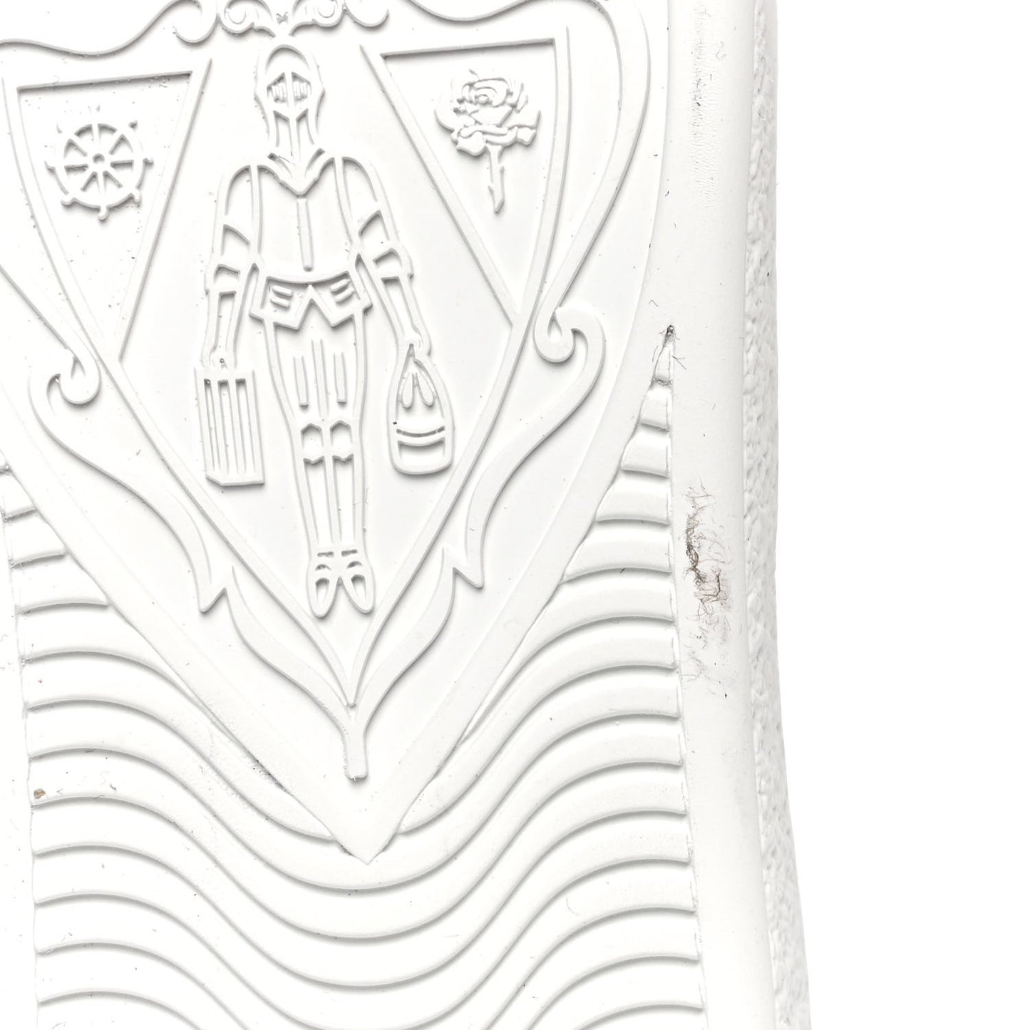 Calfskin Ayers Bee Embroidered Womens Ace Sneakers 36 White Green