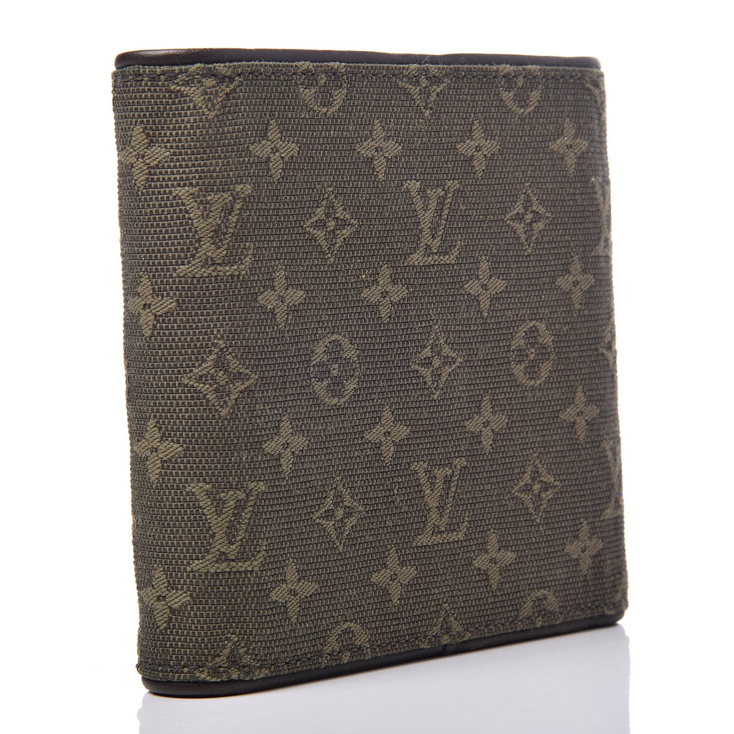 Louis Vuitton Mini Monogram Compact Wallet Kaki 3 of 6