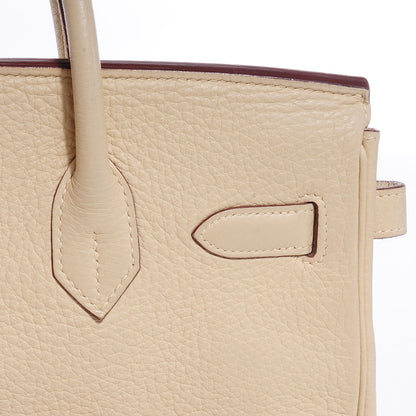 Hermes Taurillon Clemence Birkin 30 Parchemin 14 of 25