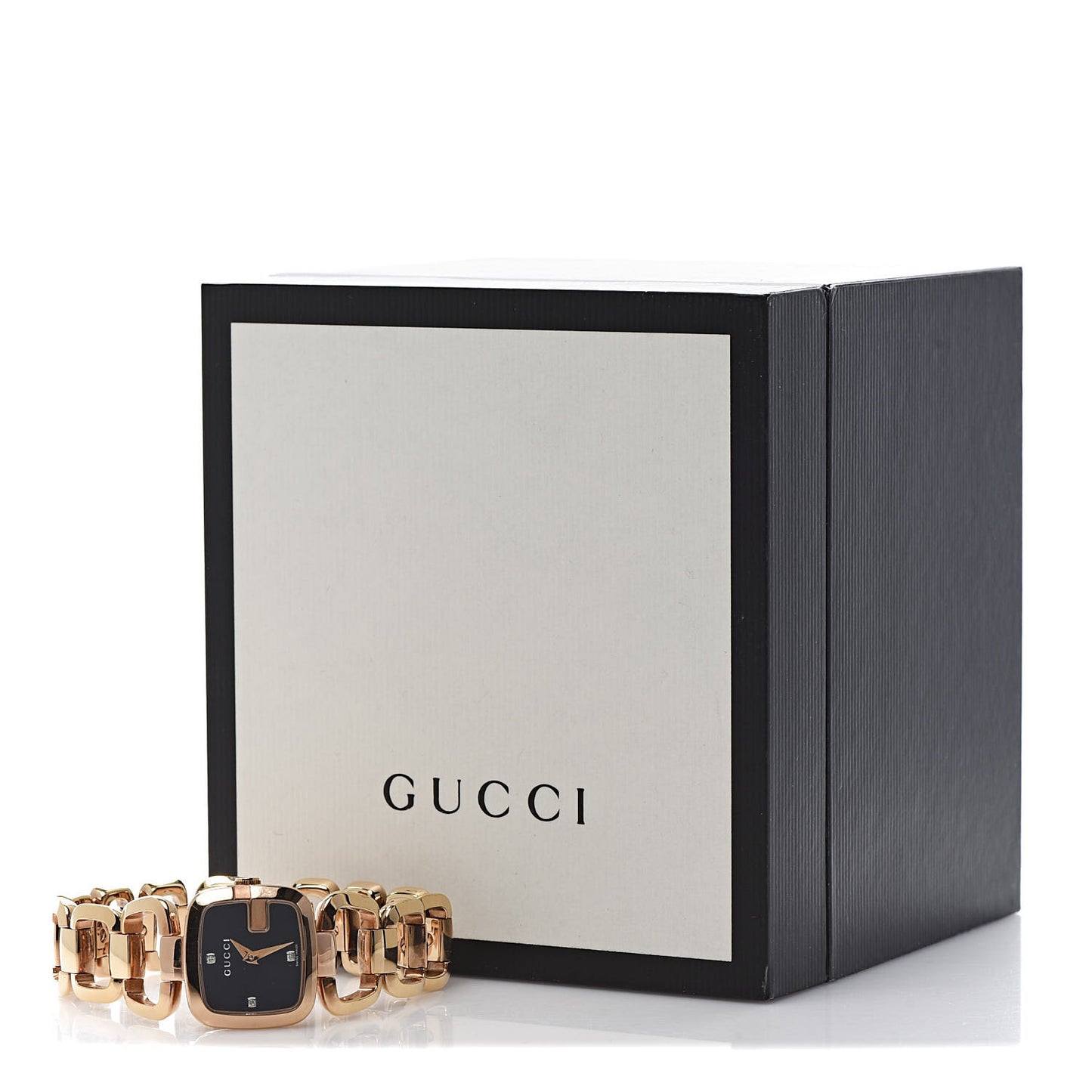 Stainless Steel Diamond 24mm G-Gucci Square Quartz Watch Rose